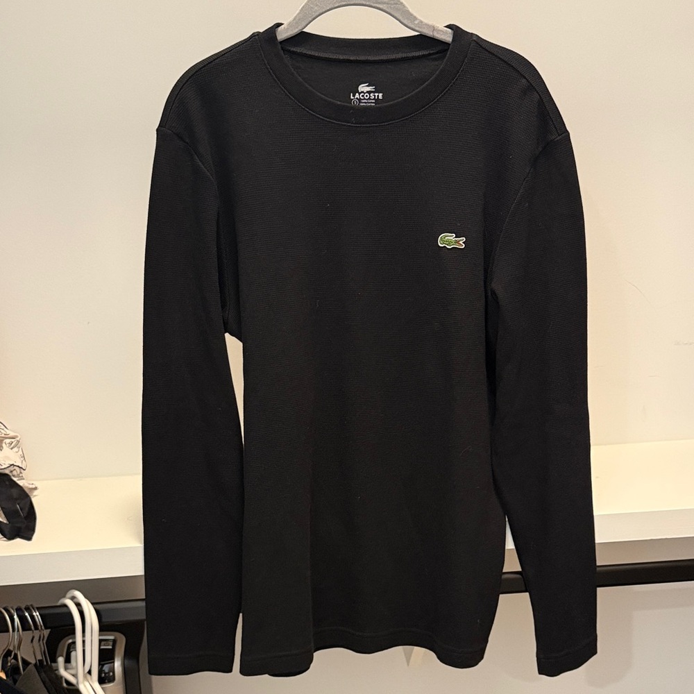 Lacoste Black Long Sleeve Shirt